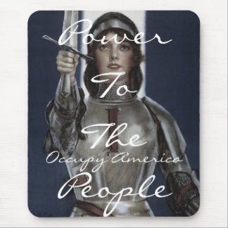 occupy america power to the people mouse mat