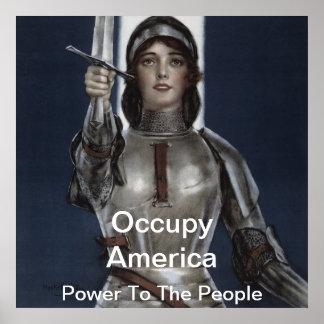occupy america power to the people poster