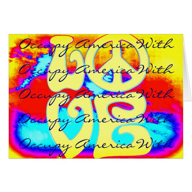 occupy america with love (Front Horizontal)