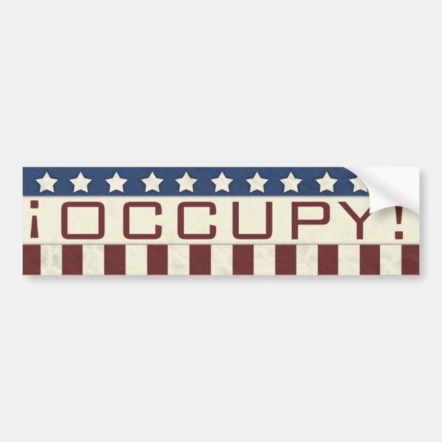 OCCUPY BUMPER STICKER (Front)