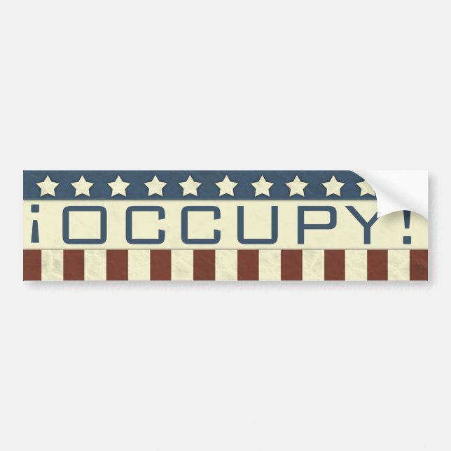 OCCUPY BUMPER STICKER (Front)