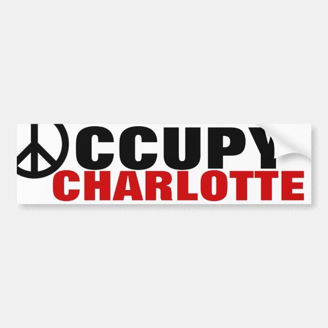 OCCUPY CHARLOTTE BUMPER STICKER (Front)