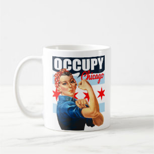Occupy Chicago Rosie the Riveter Coffee Mug