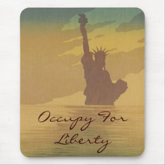 occupy for liberty mouse mat