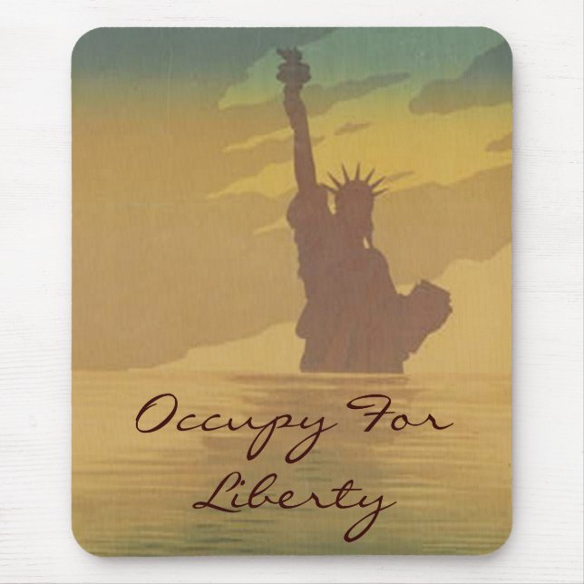 occupy for liberty mouse mat (Front)