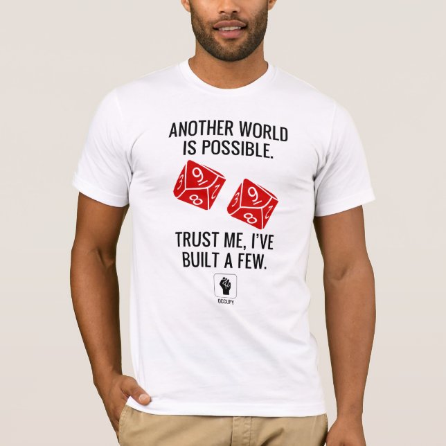 Occupy Gaming - Another World Is Possible T-shirt (Front)