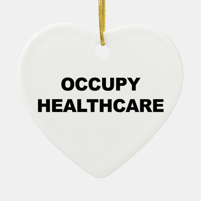 OCCUPY HEALTHCARE CERAMIC TREE DECORATION (Front)