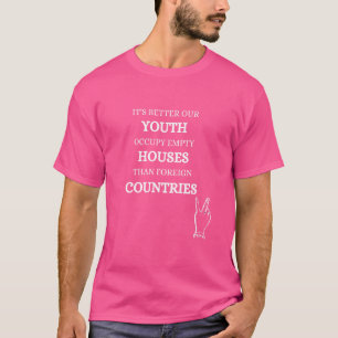Occupy houses punk rocks punk rock political left T-Shirt