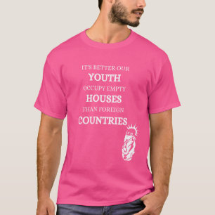 Occupy houses punk rocks punk rock political left T-Shirt