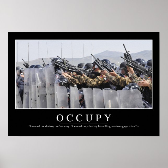 Occupy: Inspirational Quote Poster (Front)