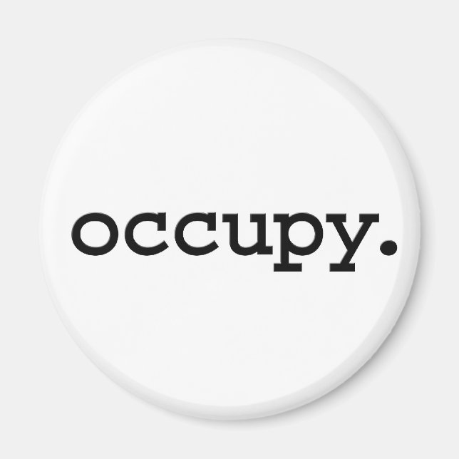 occupy. magnet (Front)