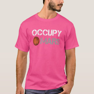 Occupy Mars Science Space Astronaut Explorer Vint T-Shirt