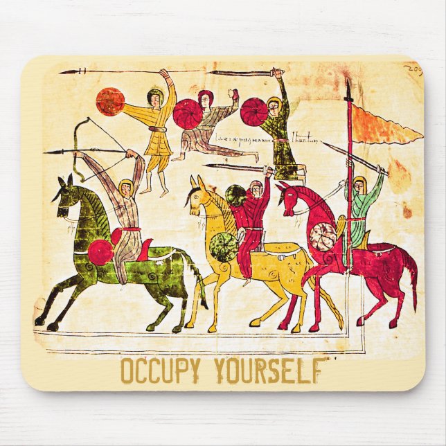 Occupy Mediaeval Art Pad Mouse Mat (Front)