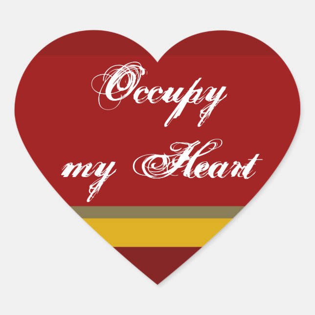 Occupy my Heart Sticker (Front)