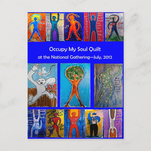 Occupy My Soul Quilt National Gathering Postcard (Front)