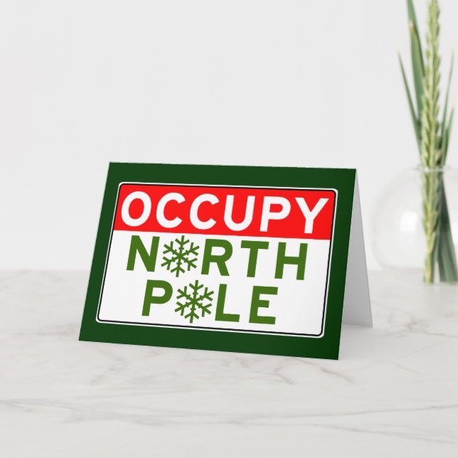 Occupy North Pole Holiday Card (Front)