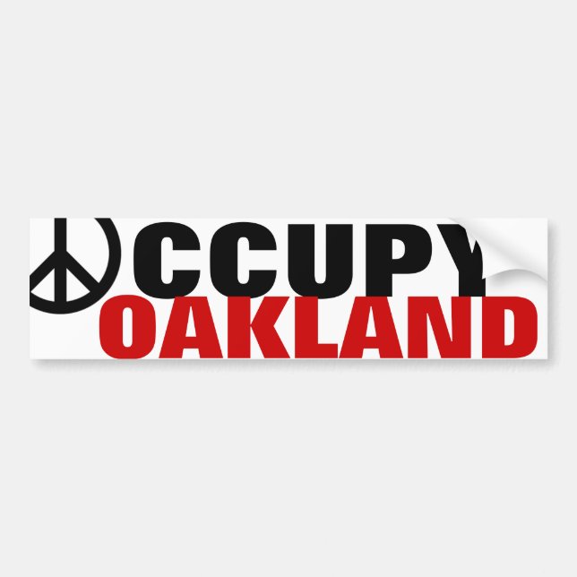 OCCUPY OAKLAND BUMPER STICKER (Front)