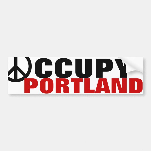 OCCUPY PORTLAND BUMPER STICKER (Front)