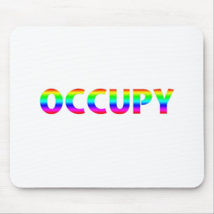 Occupy Rainbow Mouse Mat