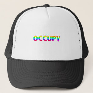 Occupy Rainbow Trucker Hat