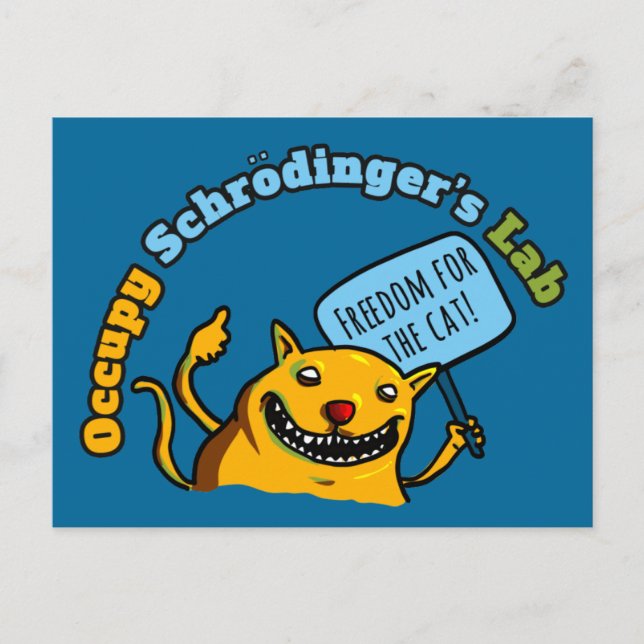 Occupy Schrodinger's Lab Postcard (Front)