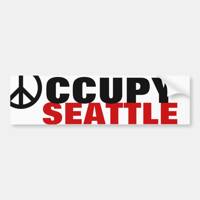 OCCUPY SEATTLE BUMPER STICKER (Front)