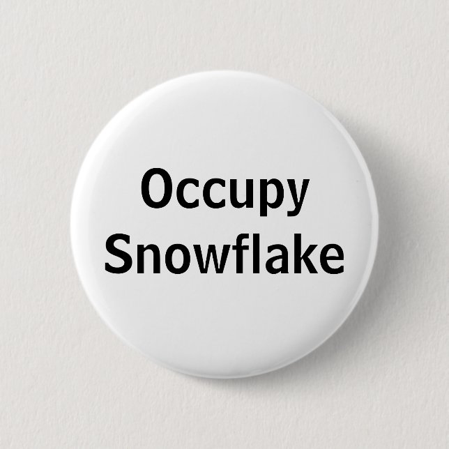 Occupy Snowflake 6 Cm Round Badge (Front)