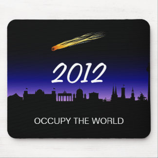 OCCUPY THE WORLD 2012 MOUSE MAT
