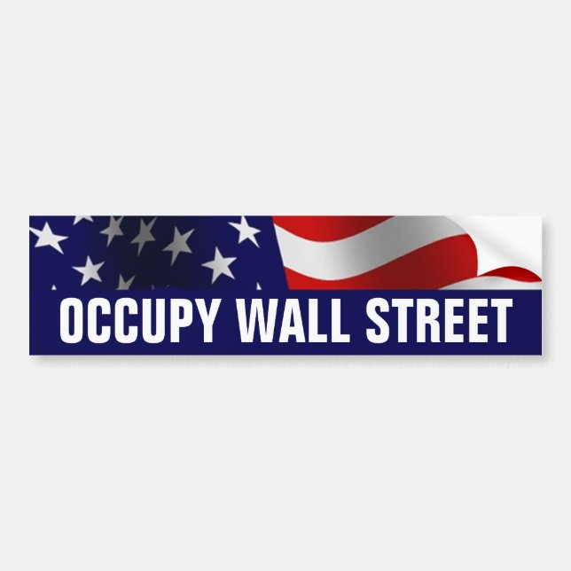 Occupy Wall Street Bumper Sticker (Front)