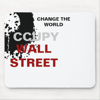 OCCUPY WALL STREET CHANGE THE WORLD MOUSE MAT