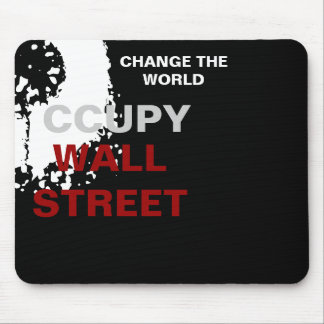 OCCUPY WALL STREET CHANGE THE WORLD MOUSE MAT