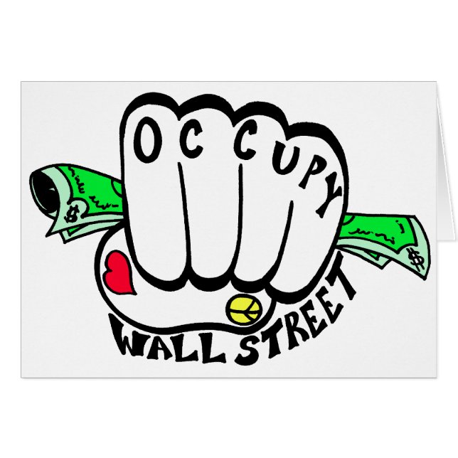 Occupy Wall Street Fist (Front Horizontal)