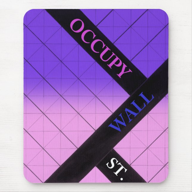 occupy wall street mouse mat (Front)