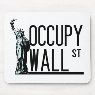 Occupy Wall Street -Statue of Liberty Mouse Mat