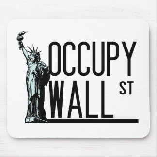 Occupy Wall Street -Statue of Liberty Mouse Mat