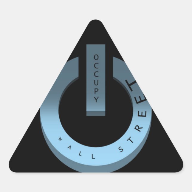 OCCUPY WALL STREET TRIANGLE STICKER (Front)
