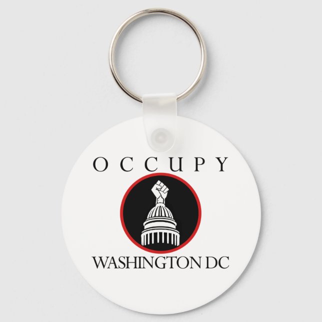 Occupy Washington DC Key Ring (Front)