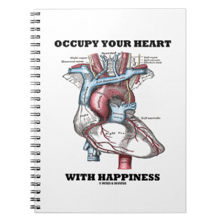 Occupy Your Heart With Happiness (Anatomical) Notebook