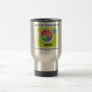 Occupy Your Mind With Dietary Proportions MyPlate Travel Mug