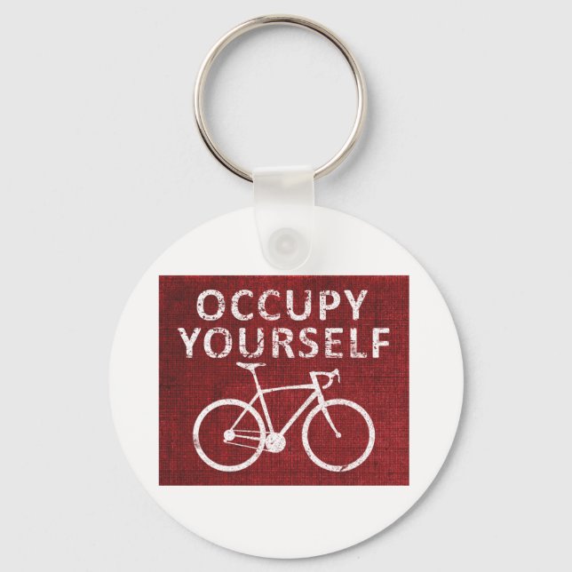 Occupy Yourself Key Ring (Front)