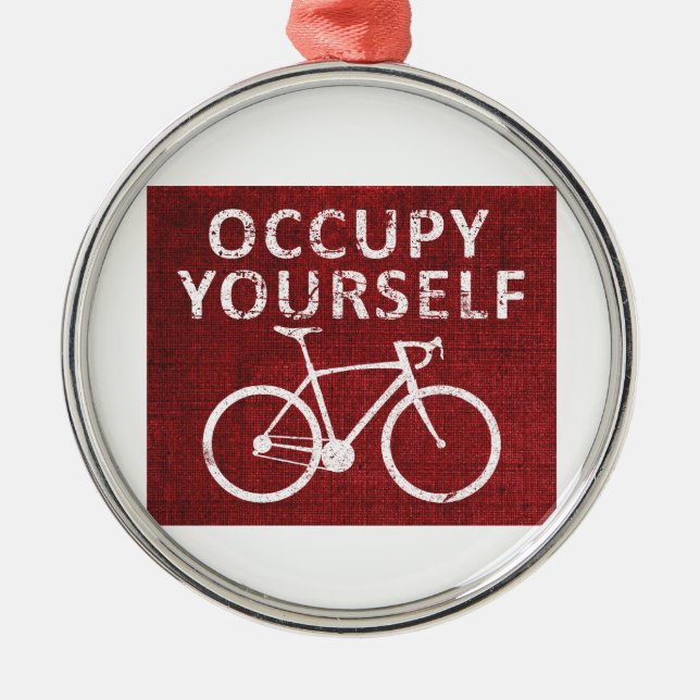 Occupy Yourself Metal Tree Decoration (Front)
