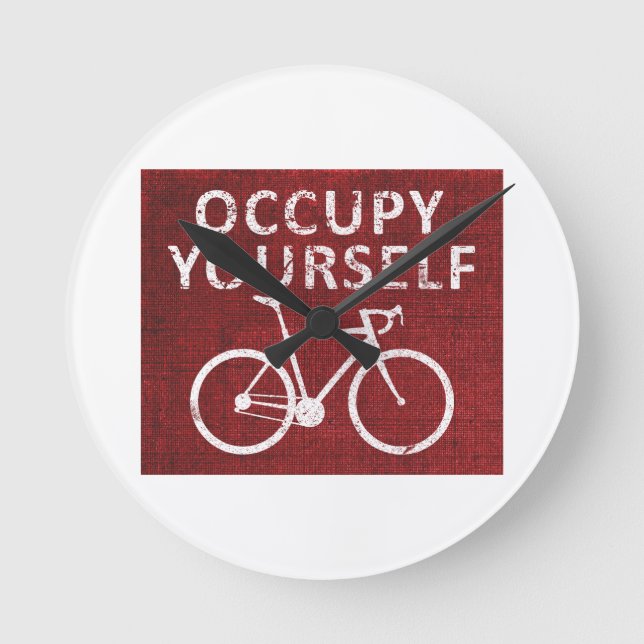 Occupy Yourself Round Clock (Front)