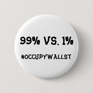 #OCCUPYWALLST 6 CM ROUND BADGE