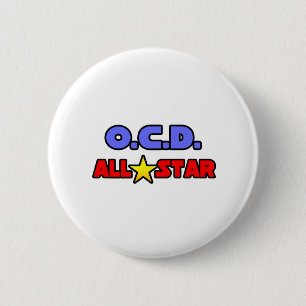 OCD All Star 6 Cm Round Badge