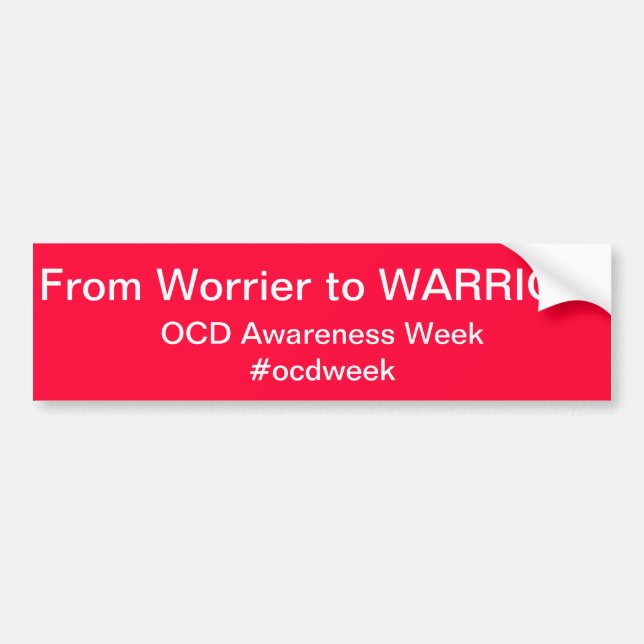 OCD Awareness Bumper Sticker (Front)