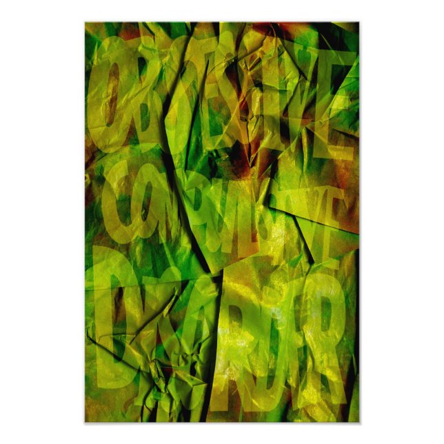 OCD Awareness, Colour Theory Poster (Textured) (Front)