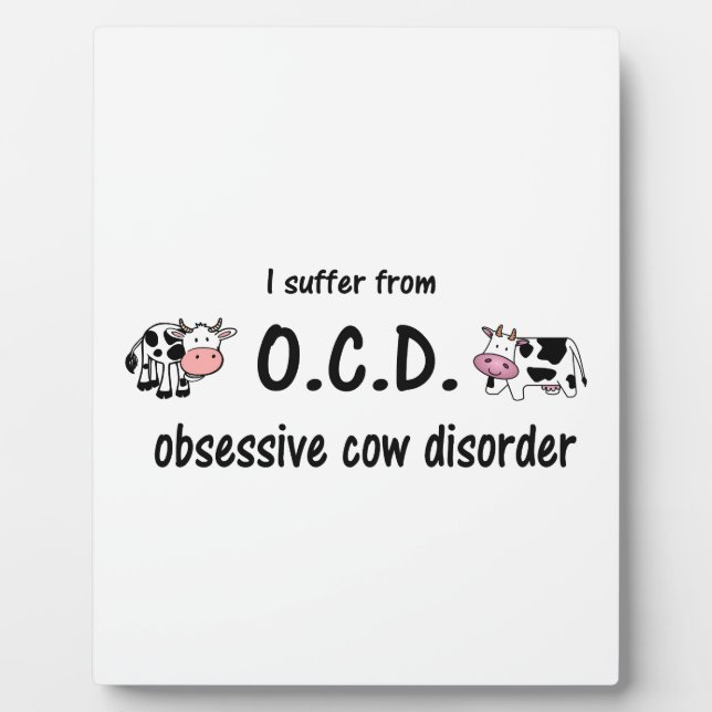 OCD Cow Plaque (Front)