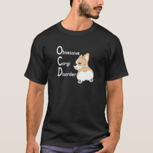 Ocd Cute Corgi Dog Tee By Corgi