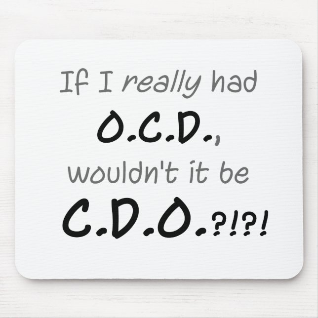 OCD MOUSE MAT (Front)