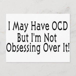 OCD Obsession Postcard